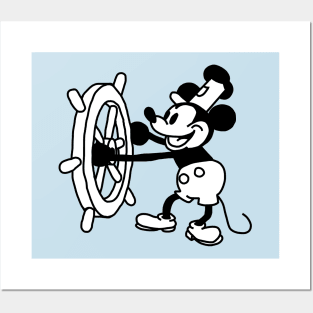 Steamboat Willie 1928 Posters and Art